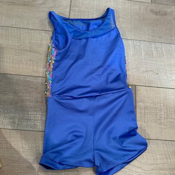 WEISSMAN IC PURPLE SEQUIN COMPETITION DANCE COSTUME #13423 - Picture 5 of 7